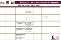 Actualizan calendario de marzo de cruceros en Puerto Vallarta: cancelan tres arribos