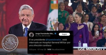 Sheinbaum desmiente hospitalización de AMLO y critica difusión de información falsa