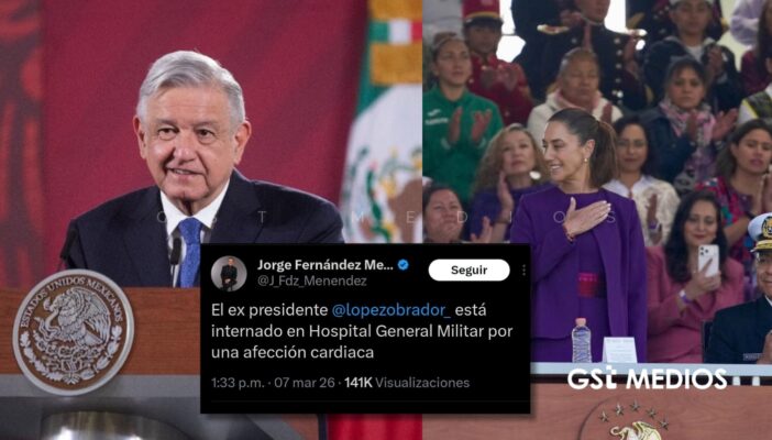 Sheinbaum desmiente hospitalización de AMLO y critica difusión de información falsa