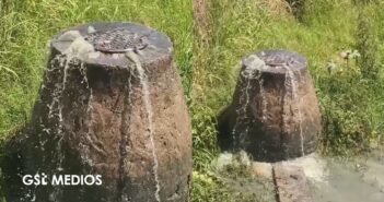 Fuga de aguas negras en Palmar del Progreso parece “volcán en erupción”, denuncian vecinos