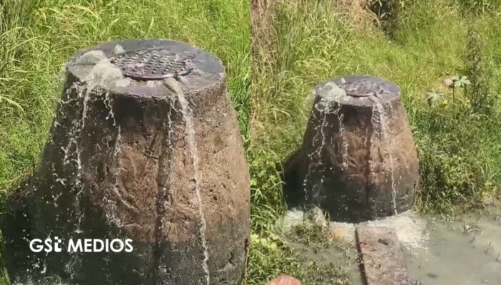 Fuga de aguas negras en Palmar del Progreso parece “volcán en erupción”, denuncian vecinos