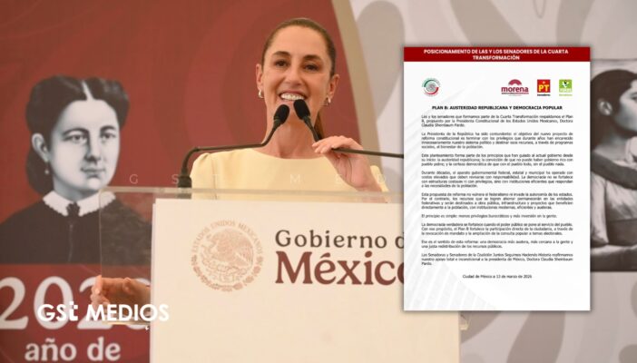 Senadores de PT y PVEM respaldan Plan B de Sheinbaum