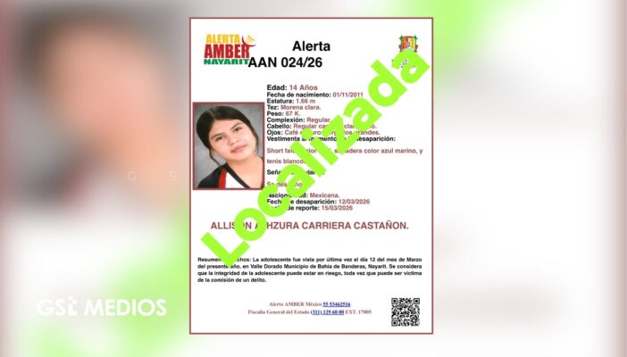 Comisaría de Puerto Vallarta participa en localización de menor desaparecida