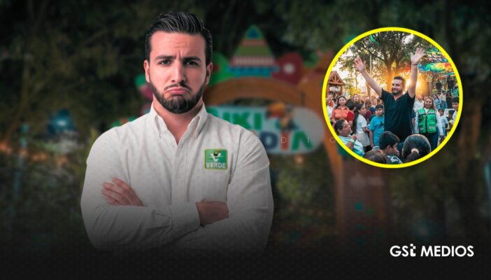 De foto oficial a reclamo ciudadano: exhiben a Luis Munguía en inauguración de Tukibosque