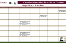 Seis cruceros arribarán en mayo en Puerto Vallarta