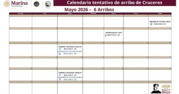 Seis cruceros arribarán en mayo en Puerto Vallarta