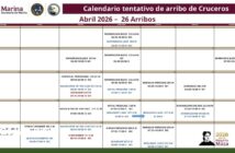 Arriban tres cruceros a Puerto Vallarta en la primera semana de abril