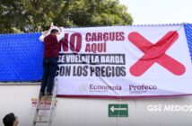 Profeco coloca primeras lonas en gasolineras que cuentan con precios excesivos