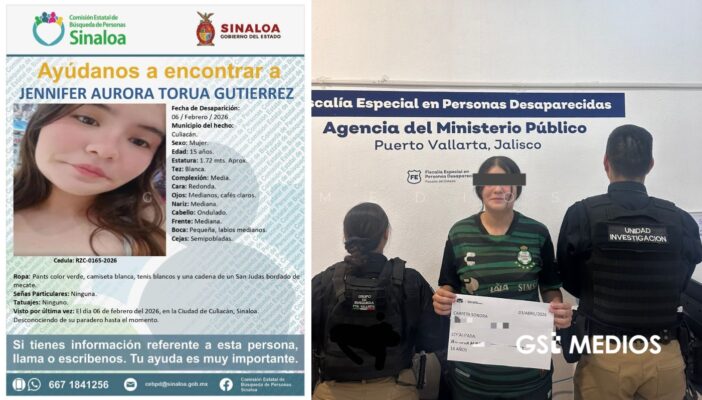 Localizan en Puerto Vallarta a adolescente con reporte de desaparición en Sinaloa 3 Localizan en Puerto Vallarta a adolescente con reporte de desaparición en Sinaloa