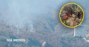 Incendio consume 15 hectáreas de cerro frente a Playa Palmares