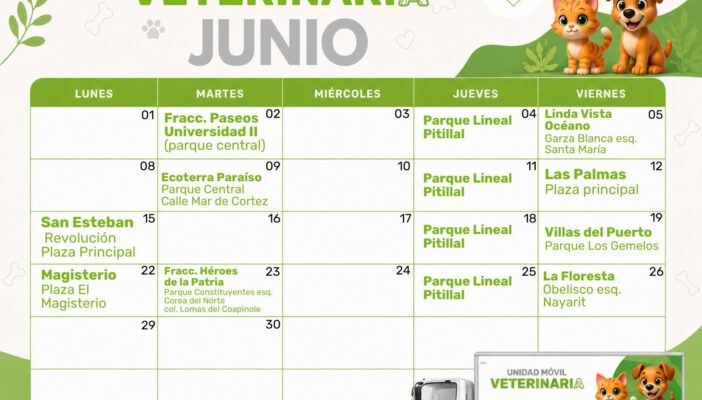 Dan a conocer el calendario de esterilizaciones gratuitas durante junio en Puerto Vallarta
