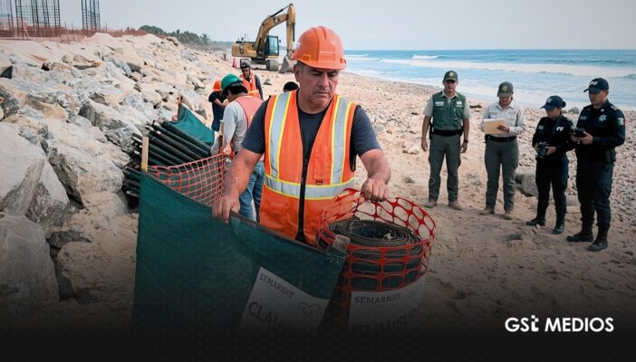 DINE acepta retirar enrocamiento en Playa Las Cocinas tras revisión de Semarnat