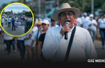 Maestros de la CNTE se manifiestan en Puerto Vallarta por mejoras laborales