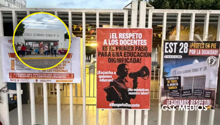 Docentes de la secundaria Técnica #28 en Talpa de Allende se manifiestan y exigen destitución de directora
