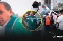 Cuauhtémoc Blanco es confrontado por manifestantes rumbo al estadio previo a México vs Inglaterra