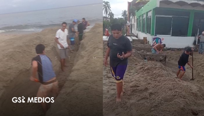 Ante la falta de acción del Ayuntamiento de Bahía de Banderas por obra inconclusa, ciudadanos abren paso al agua