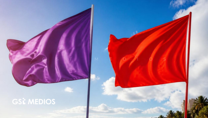 Playas de Puerto Vallarta presentan bandera morada y roja; piden tomar precauciones ante oleaje elevado