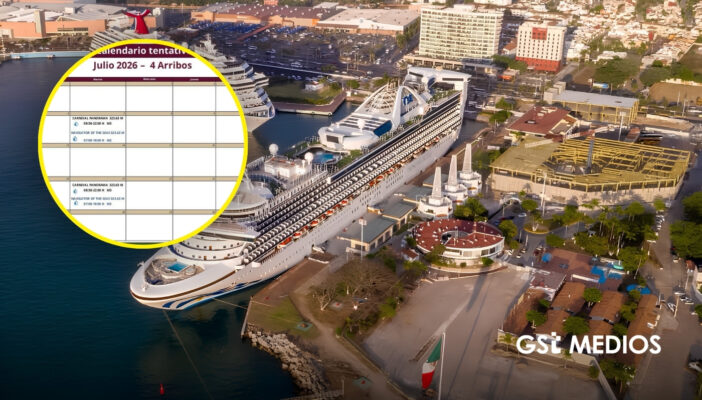 Puerto Vallarta prevé solo cuatro arribos de cruceros en julio de 2026