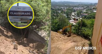 Denuncian riesgo de deslave por obra en cerro Monte Calvario en Bahía de Banderas