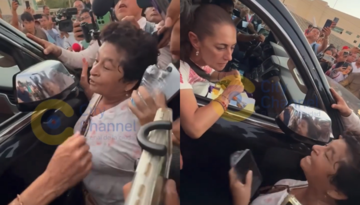“Ya quiero que resuelvas”: adulta mayor encara a Sheinbaum