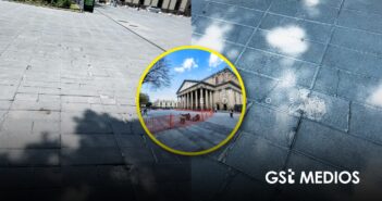 Con una inversión de casi 200 millones de pesos, Plaza de la Liberación presenta daños