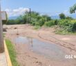 Obra pública en avenida Las Flores en el abandono