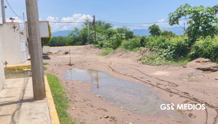 Obra pública en avenida Las Flores en el abandono 1 Obra pública en avenida Las Flores en el abandono