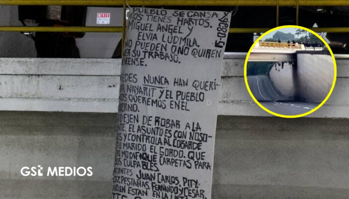 Hallan dos cuerpos suspendidos del Puente de Los Lobos en Tepic