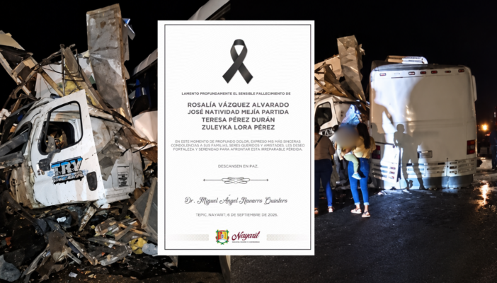 Identifican a las víctimas del accidente entre autobús y tráiler en Rosamorada