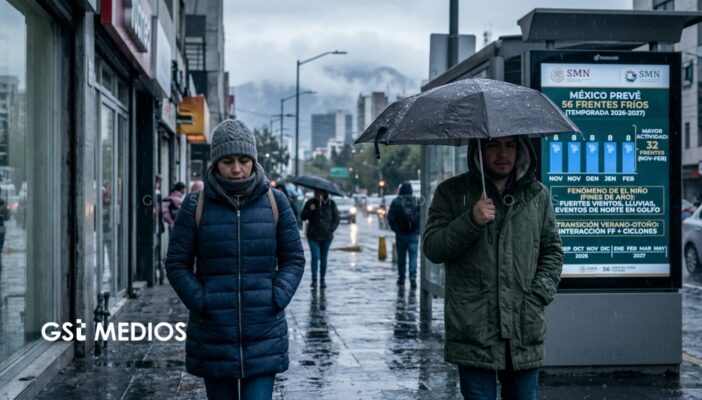 México prevé 56 frentes fríos para la temporada 2026-2027