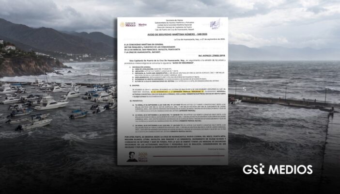 Capitanía de Puerto pide suspender actividades náuticas en Bahía de Banderas por oleaje elevado
