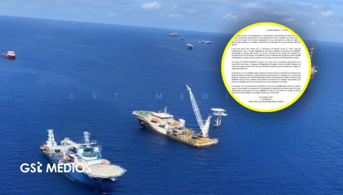 Activan plan de contingencia por derrame de petróleo en el Golfo de México