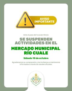 Suspenden actividades culturales, deportivas y comerciales ante la llegada de “Simón” a Puerto Vallarta 2 Suspenden actividades culturales, deportivas y comerciales ante la llegada de “Simón” a Puerto Vallarta