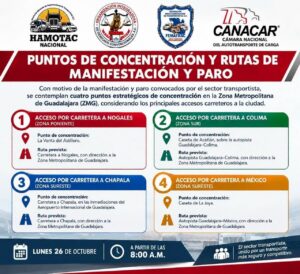 Jalisco y Nayarit participan en el paro Nacional de transportistas; estas son las vías con posibles afectaciones 1 Jalisco y Nayarit participan en el paro Nacional de transportistas; estas son las vías con posibles afectaciones