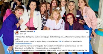 Tatiana Clouthier crea “Todos Con Conciencia” tras perder coordinación en Nuevo León