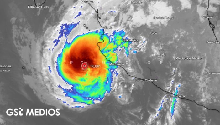 Trudy, huracán categoría 2, amenaza con lluvias intensas en Jalisco, Colima y Nayarit
