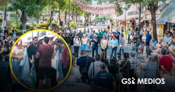 Locatarios cuestionan a Luis Munguía en la apertura de la vialidad en avenida México