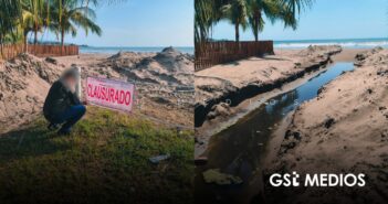 Profepa clausura Playa Matanchén por descarga de aguas negras en Nayarit