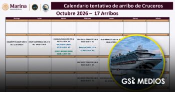 Modifican calendario de cruceros en Puerto Vallarta tras el paso de Trudy; se esperan 17 arribos