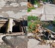 Pavimentación de calle con costo de más de 2.4 millones deja hoyos y tapas abiertas en la colonia Del Toro