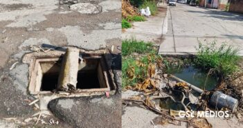 Pavimentación de calle con costo de más de 2.4 millones deja hoyos y tapas abiertas en la colonia Del Toro