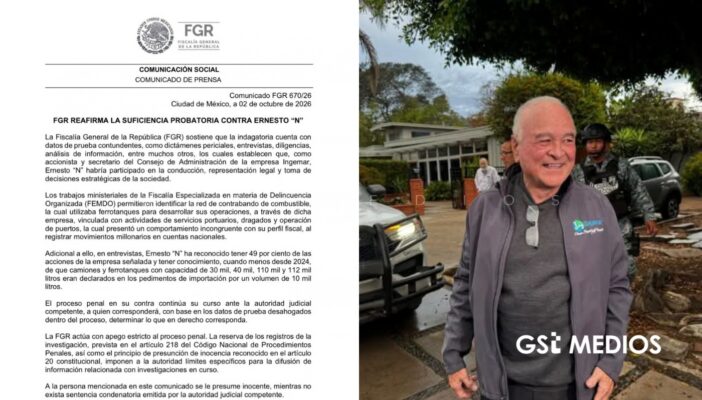 FGR asegura contar con pruebas contra Ernesto “N” por presunto contrabando de combustible