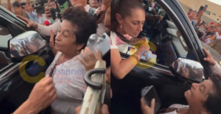 “Ya quiero que resuelvas”: adulta mayor encara a Sheinbaum