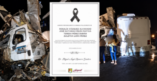 Identifican a las víctimas del accidente entre autobús y tráiler en Rosamorada