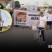 Justicia para Alexa: familiares y ciclistas colocaron una bicicleta blanca en memoria de la joven